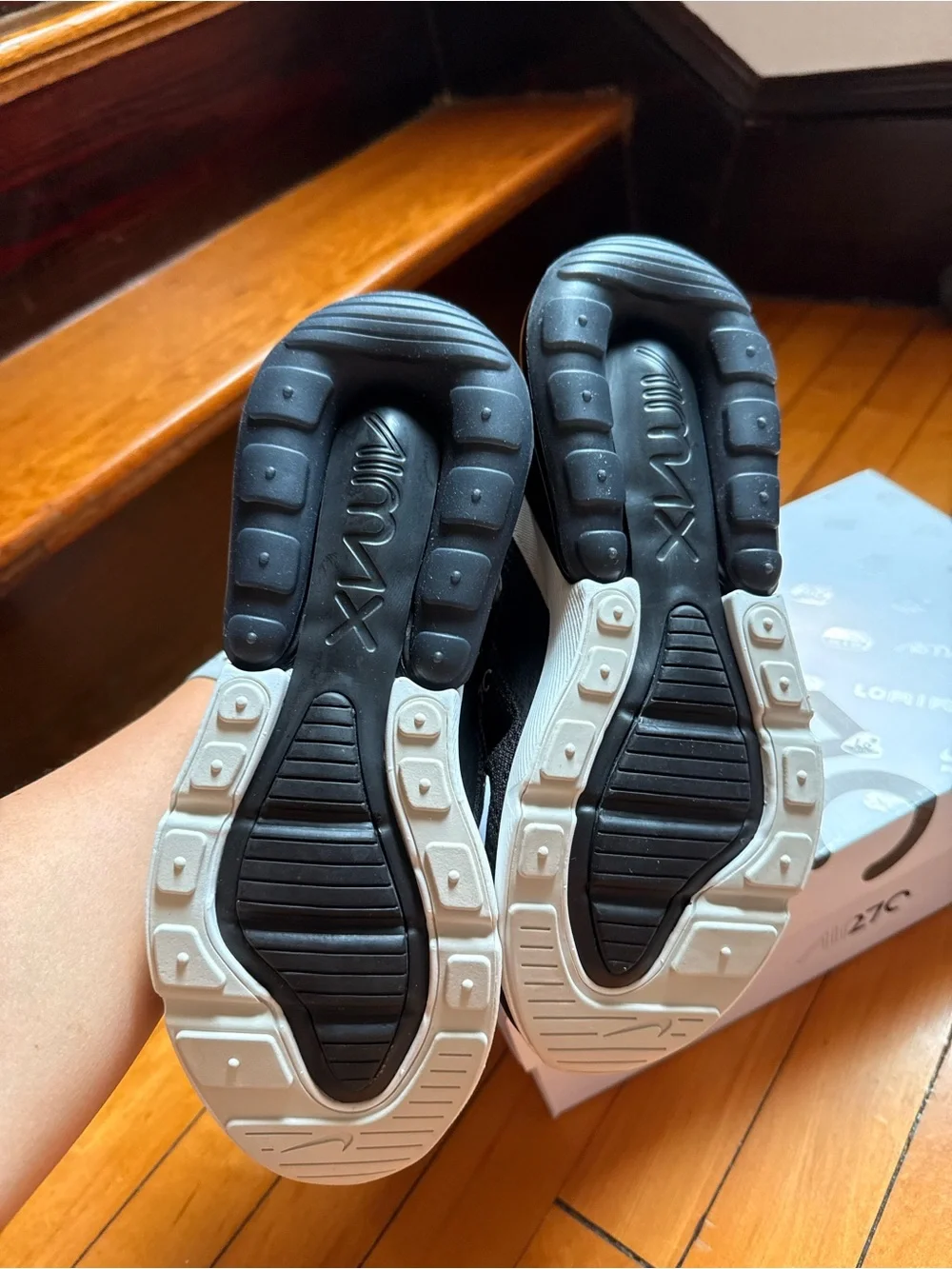 New Nike Air Max 270 Women’s Shoes - Black/LT Bone